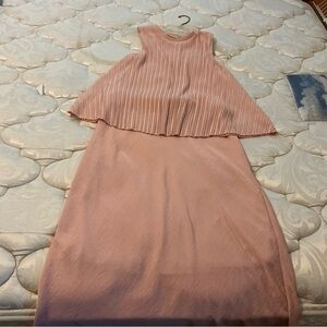 Elegant Pink Sleeveless top and skirt worn once excellent condition.